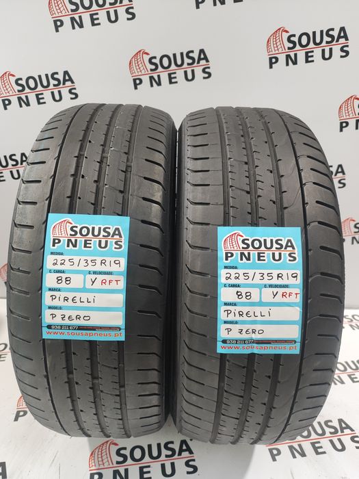 2 pneus semi novos 235-35R19 Goodyear RFT - Oferta da entrega