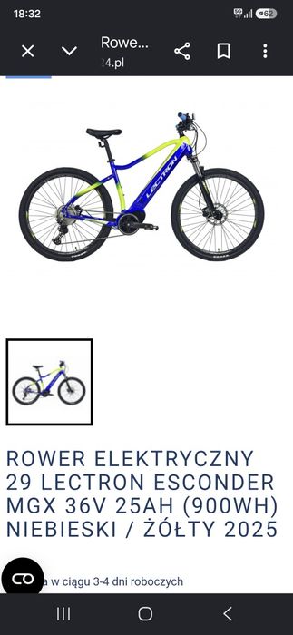 Rower  Lectron Esconder .Pilnie.
