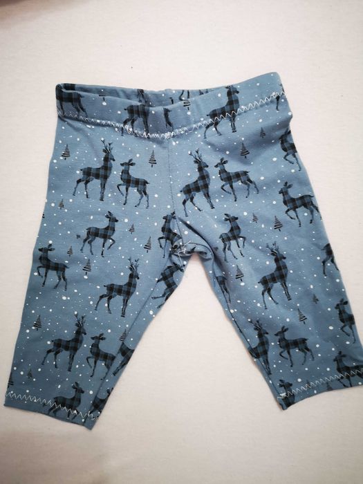 legginsy w renifery- nowe 62 cm