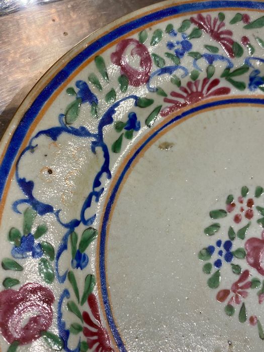 Prato Porcelana da China Séc XIX 22,3 cm