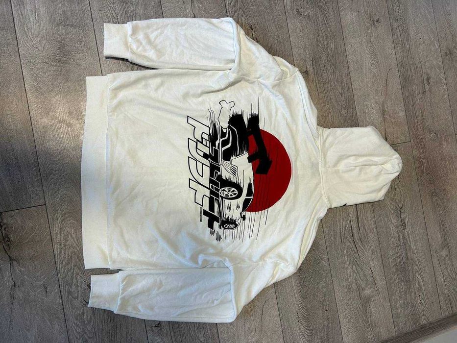 Біла зіп-худі з магазину КРОП