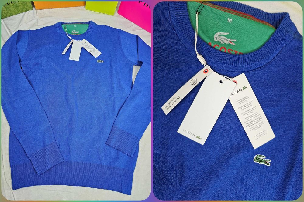 Sweterki męskie Tommy Hilfiger Ralph Lauren nowość Lacoste bawełna hit