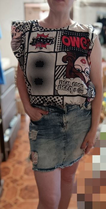Міні спідниця та Блуза футболка