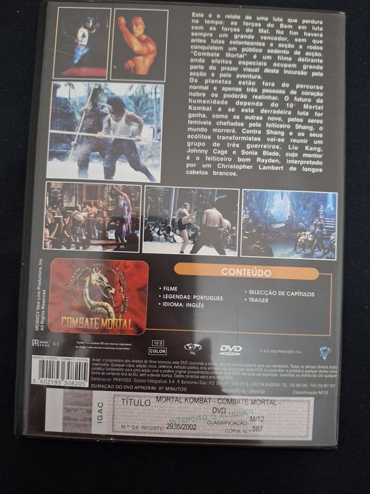 DVD Mortal Kombat