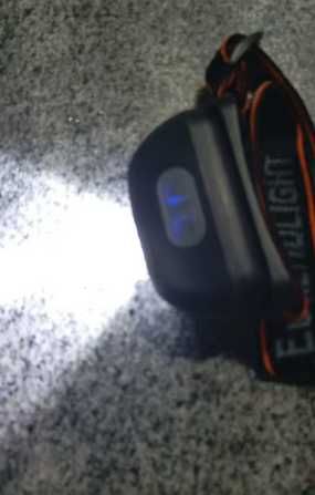 Lanterna Frontal LED Recarregavel USB Cabeça Mineiro