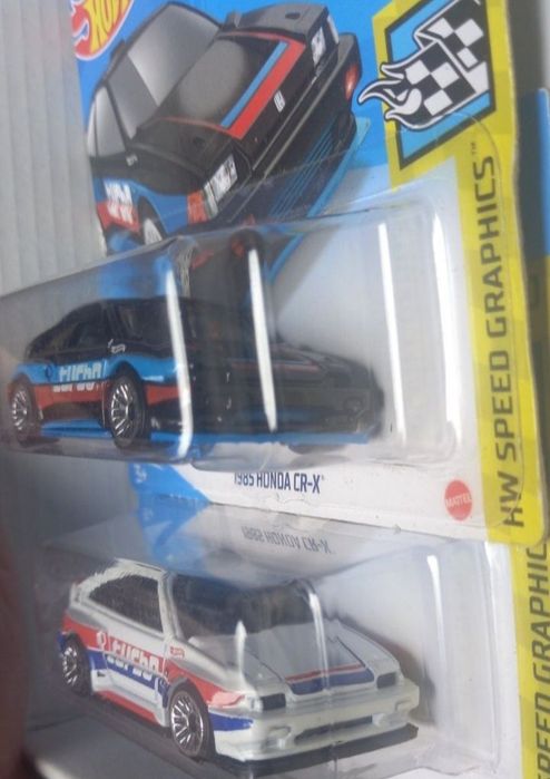 Conjunto 2 - honda cr-x 1985 hot wheels