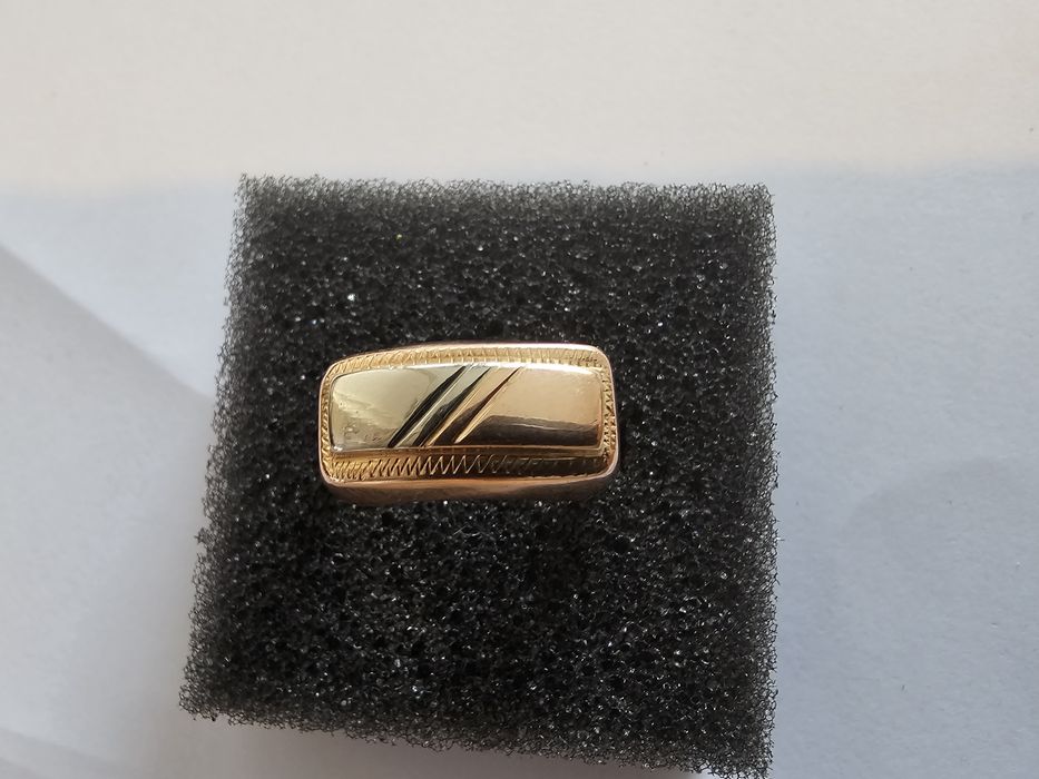 Anel masculino ouro 14 klt