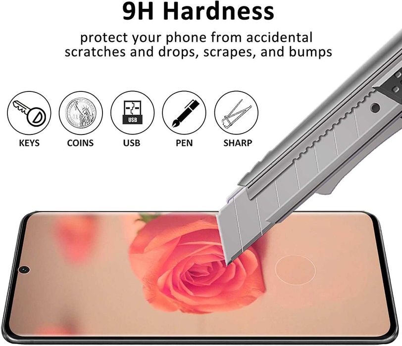 Película ecrã vidro temperado Samsung S21 Plus (2 unidades)