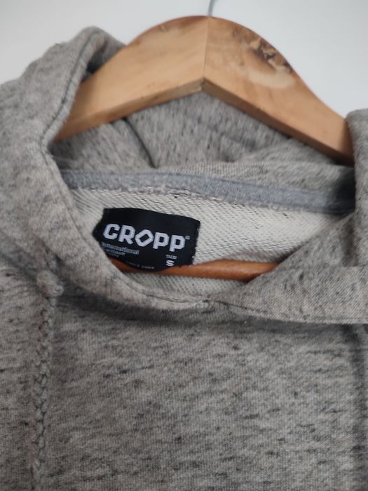 Szara bluza z kapturem Cropp S