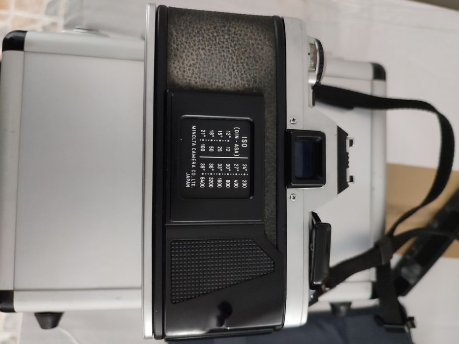 Máquina fotográfica minolta x500 de rolo