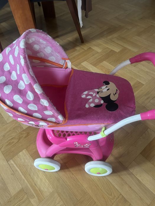 Wozek minnie mouse rozowy