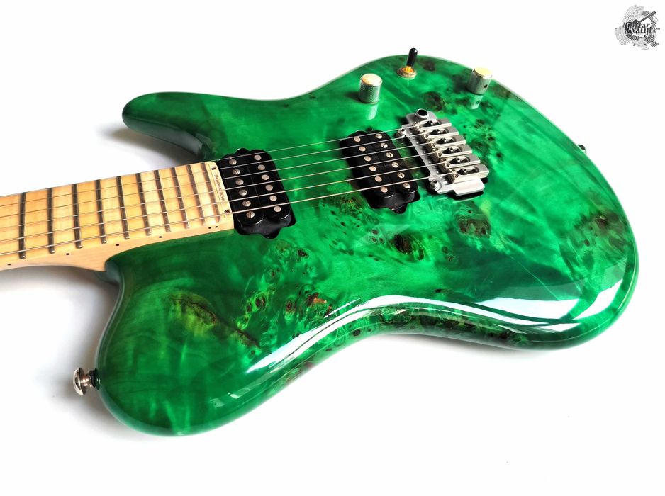 Para Custom One-Piece Poplar Burl '2023 Emerald Green w/GigBag
