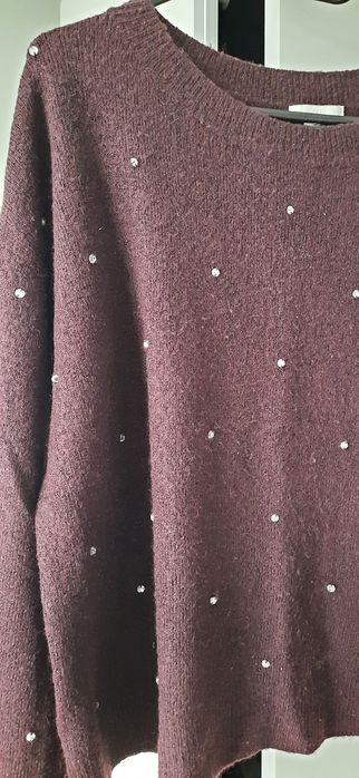 Sweter bordowy H&M xs