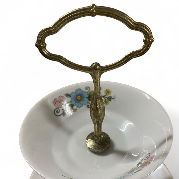 Suporte para bolo, de 3 camadas, em porcelana Tirschenreuth Bavaria