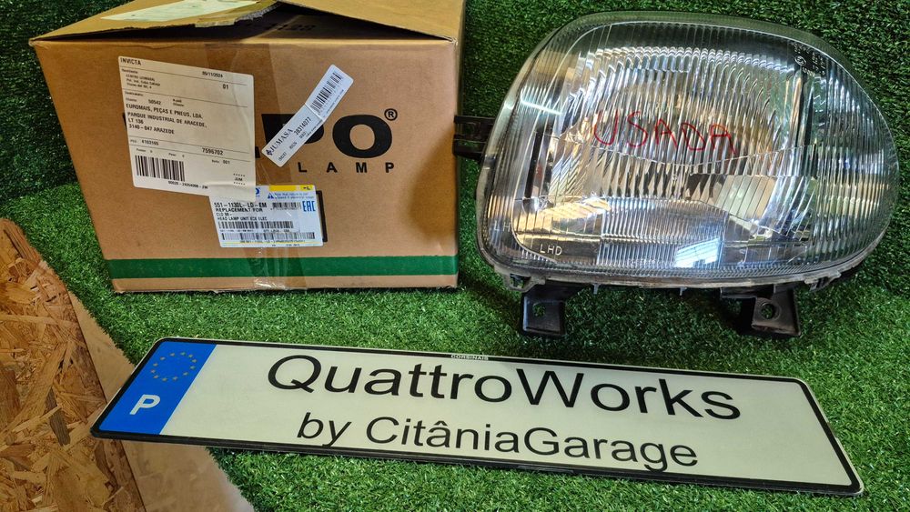 Otica Farol Esquerdo Renault Clio II 1998 a 2001 Ref. 551-1130L-LD-EM USADA DEPO COMO NOVA