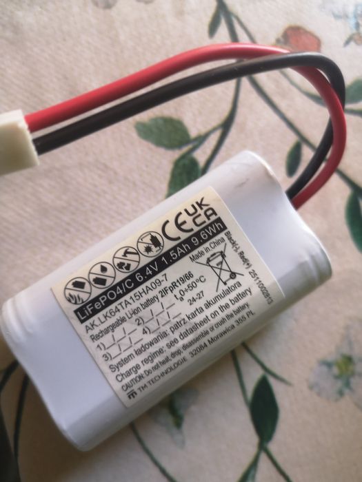 Akumulator LiFePO4 6.4V 1500mAh