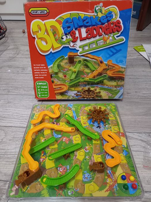 Gra planszowa 3D Snakes Ladders dla dzieci