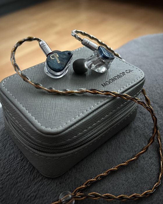 Słuchawki IEM Moondrop Blessing 2 Wooden Blue