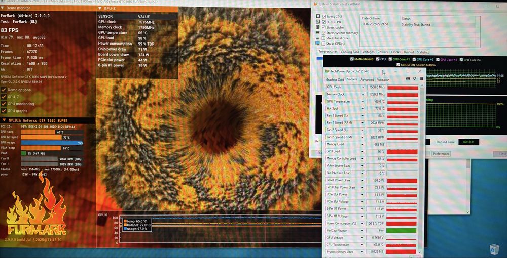 Ігровий ПК. GTX1660SUPER, 16Gb, SSD Kingston 480Gb, HDD500, готовий.