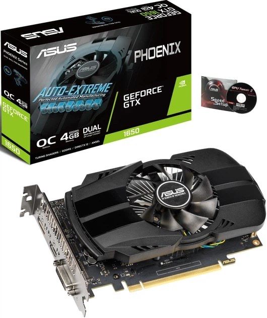 Відеокарта Asus GTX 1650 Phoenix 4GB 128 bit шина