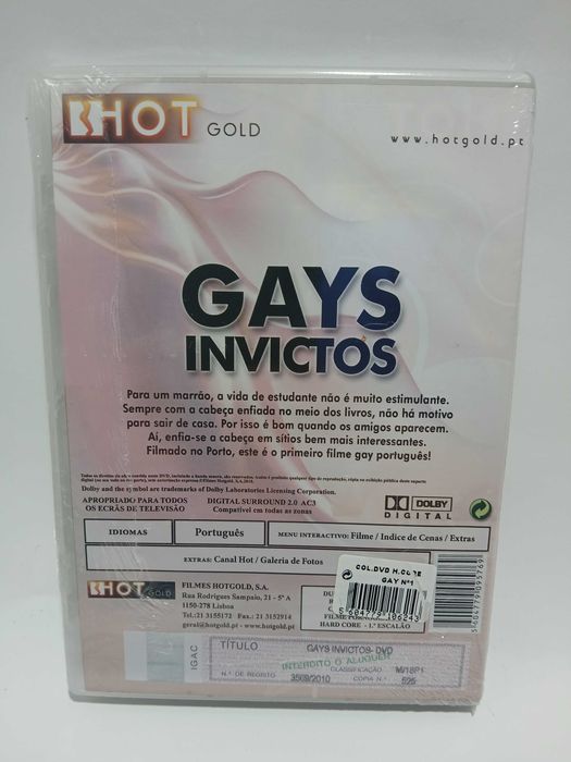 Filme para adultos - dvd - Primeiro filme gay Portugues: Gays Invictos