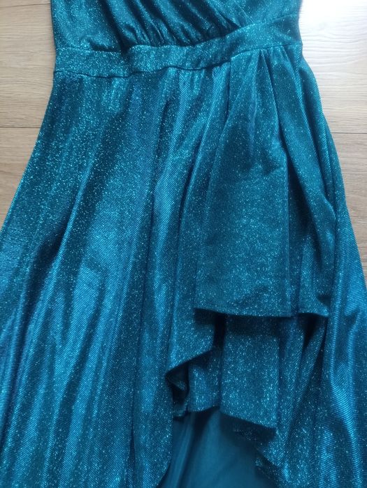 Sukienka brokatowa asymetryczna