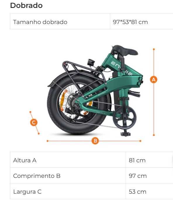E-Bike Nova,EP-2 3.0 Boost, mais acessórios