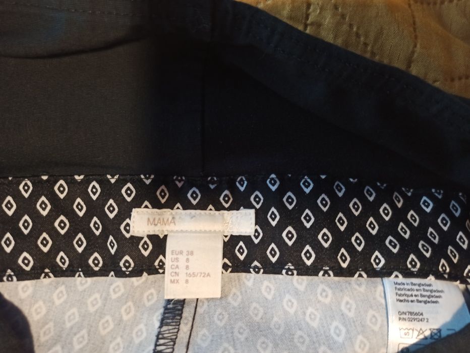 Eleganckie spodnie ciążowe H&M mama 38 M