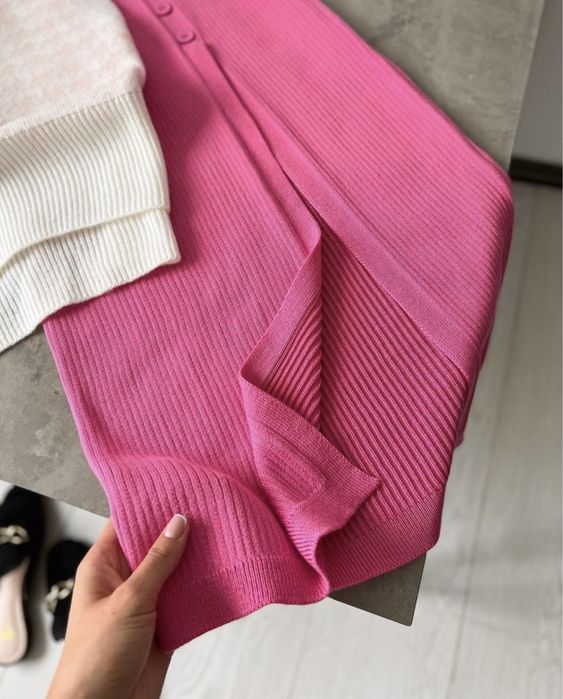 Неймовірна нова рожева трикотажна спідничка(дуже якісна)