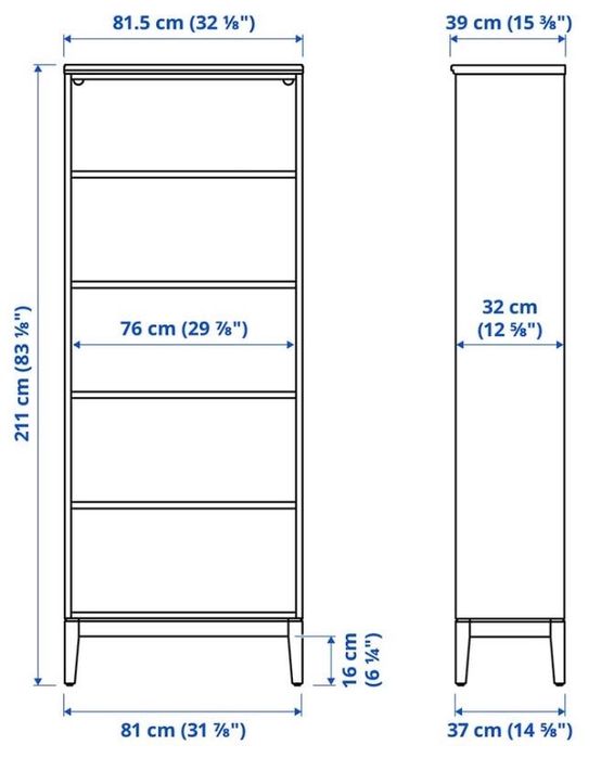 Estante IKEA IDANAS como nova