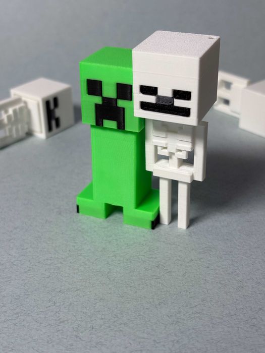 Брелок-клікер Minecraft Скелет | 3D-друкований фіджет
