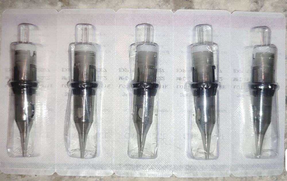 Продаются одноразовые безопасные тату-иглы стерильные (набор 5 шт)