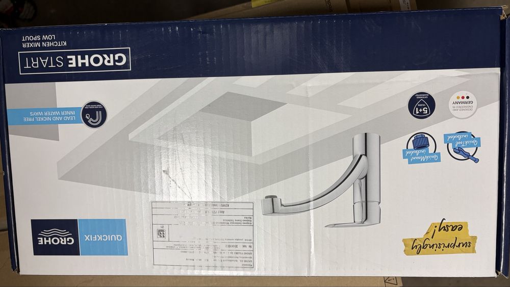 Baterie zlewozmywakowe HansGrohe i Grohe nowe