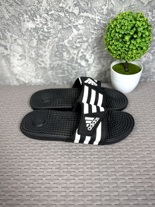 Adidas Adissage шлепанцы тапочки 46 размер черные