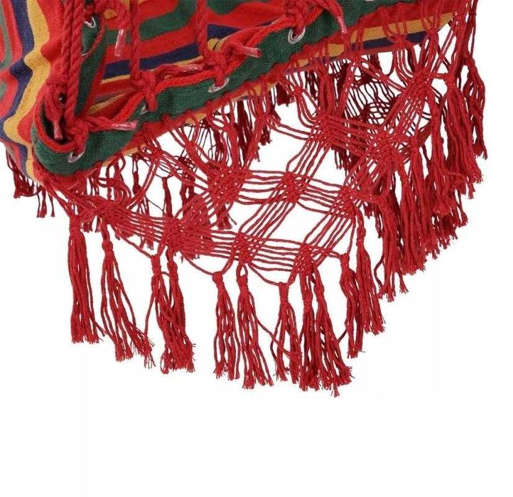 Huśtawka Fotel Wiszący Hamak Sufitowy Kolorowy 120kg