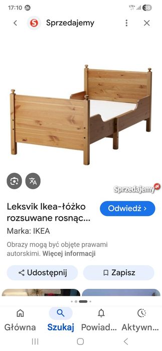 Łóżko leksvik Ikea