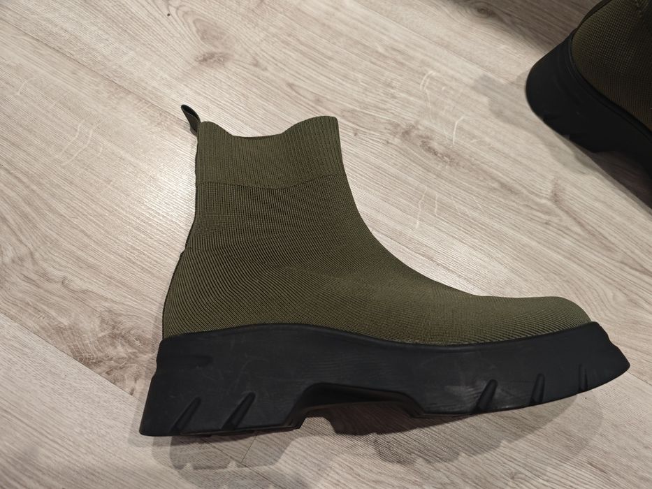 Botki za kostkę w stylu skarpety Even & Odd Wide Fit