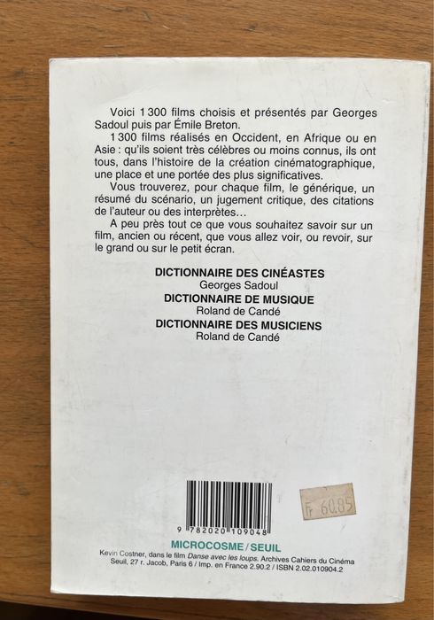 Livro : Dictionnaire de films