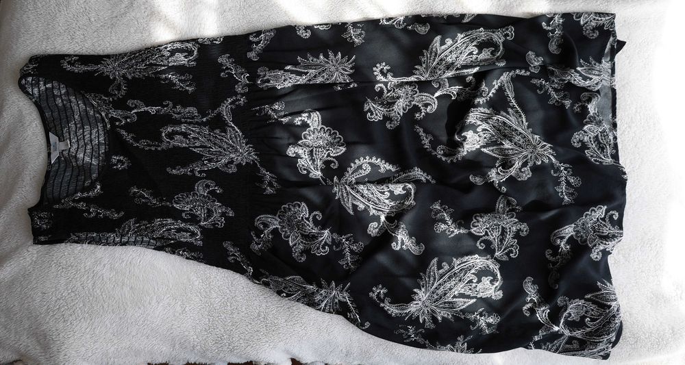 Sukienka czarnobiała letnia rozm L CraftBarrow