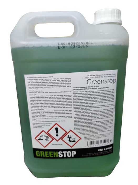Środek do usuwania Mchów,Glonów,Zielonego Nalotu "Greenstop" Cid Lines