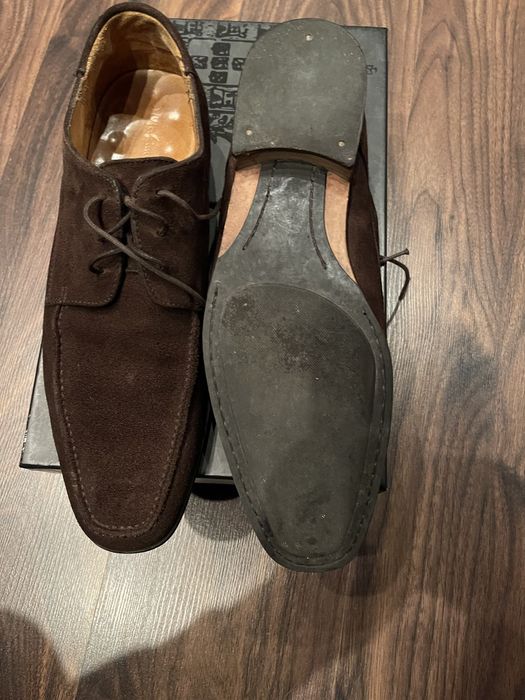 Туфли мужские,замшевые ,коричневые 43 р