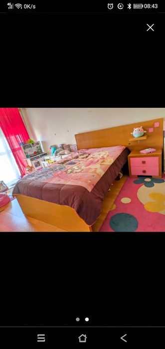 Cama corpo e meio madeira