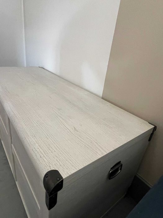 Nowy kufer skrzynia biały Indiana