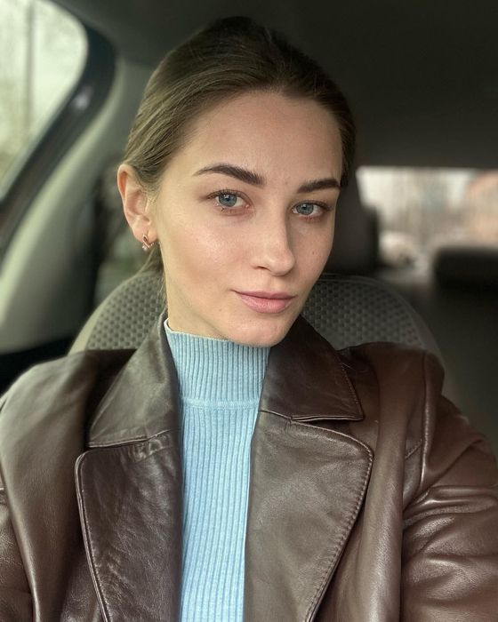 Коричневый шкіряний піджак