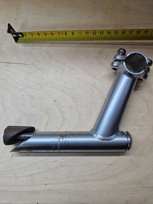 Trek mostek wpuszczany, klasyczny stal satyna 25,4mm, retro, vintage