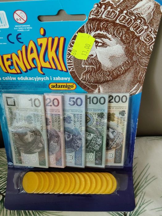 Pieniążki papierowe zabawkowe nowe
