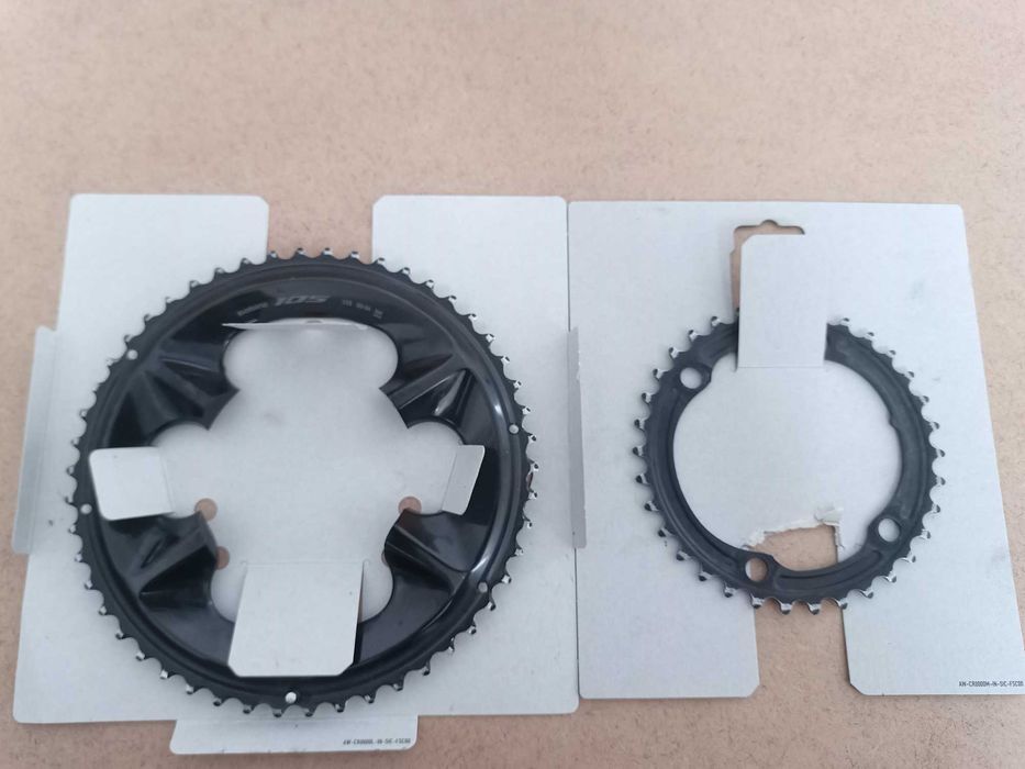 Conjunto pratos pedaleiro Shimano 105 dentes 50 34T