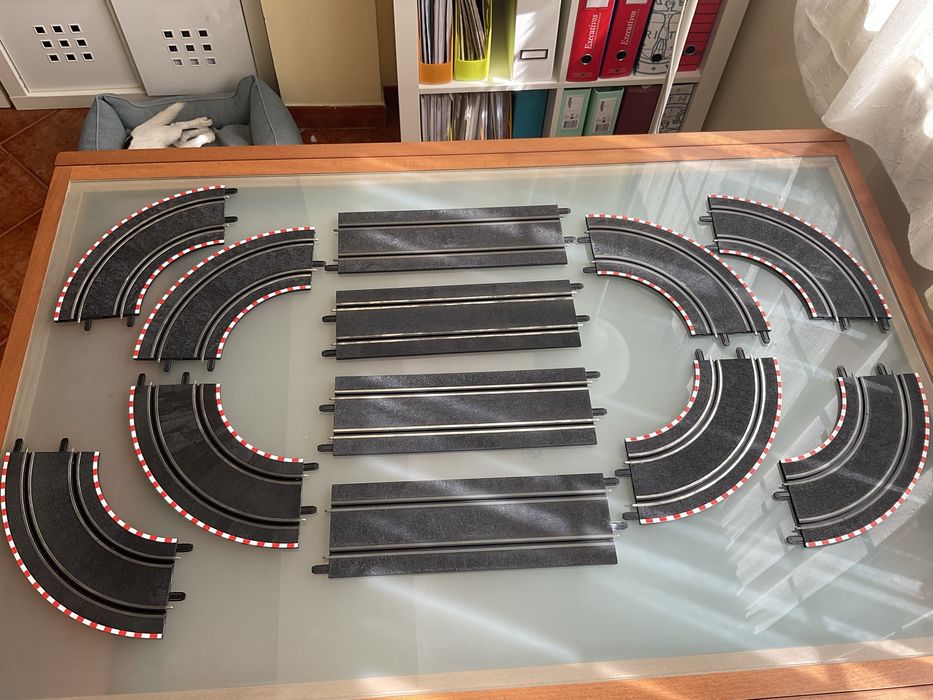 Pista SCX Scaletrix  compact lote de calhas