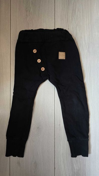 Spodnie czarne handmade dla chłopca 98, dres handmade 98