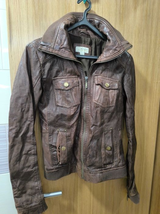 Casaco em pele Bershka Tamanho S